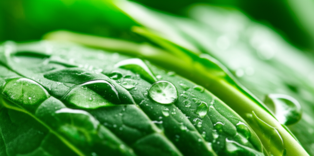 A close-up shot of Ingredient 1 (whatever that may be)  with visible droplets of water or serum on its surface, highlighting its fresh and natural qualities.  The background should be softly blurred.