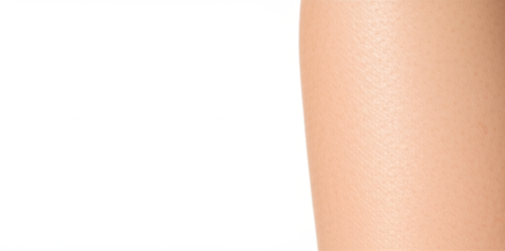 A close-up shot of Ingredient 5 (whatever it is)  with visible sun-damaged skin next to it, gradually transitioning to healthy, glowing skin as it moves closer to the ingredient.